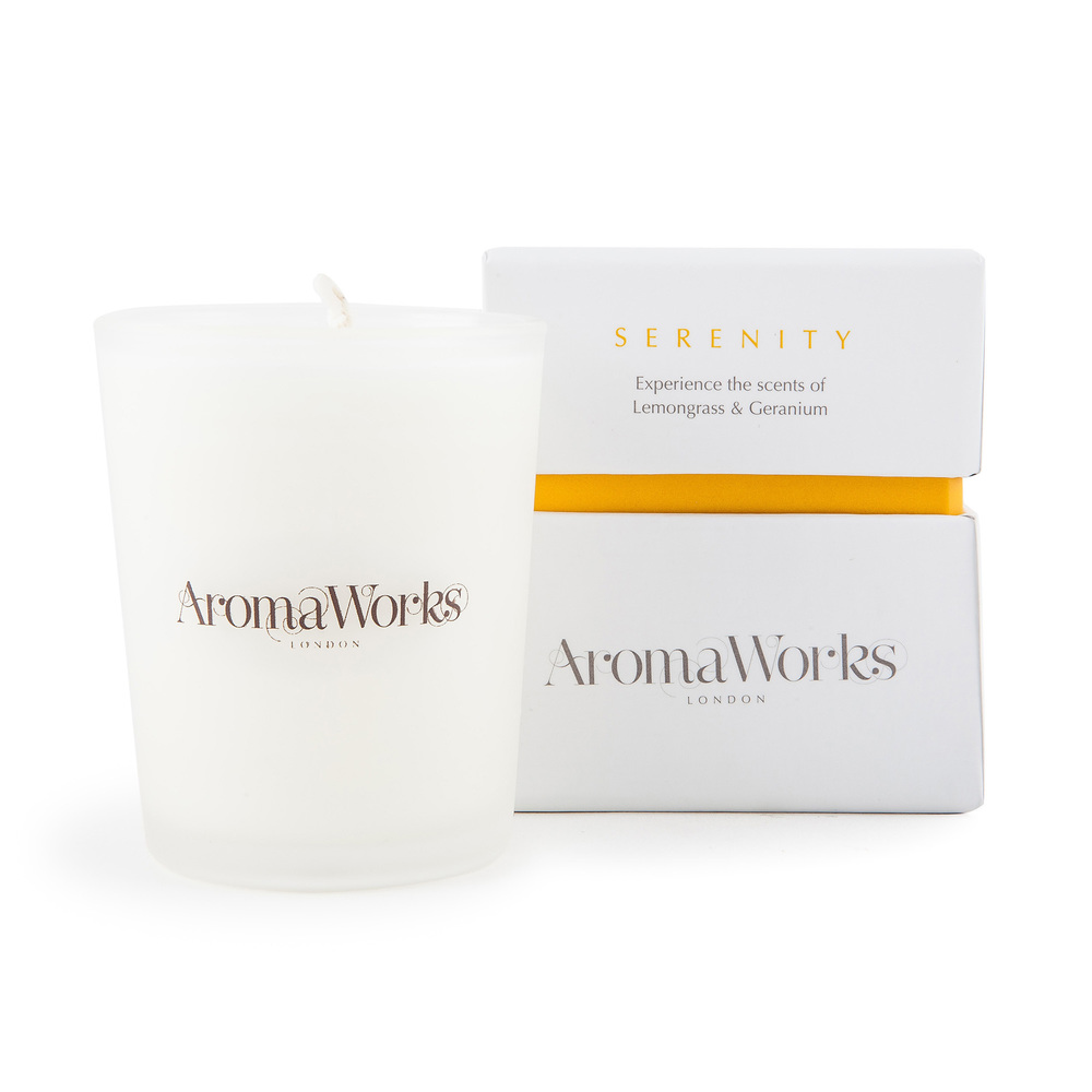 Serenity Candle Small by Aromaworks for Unisex - 2.65 oz Candle